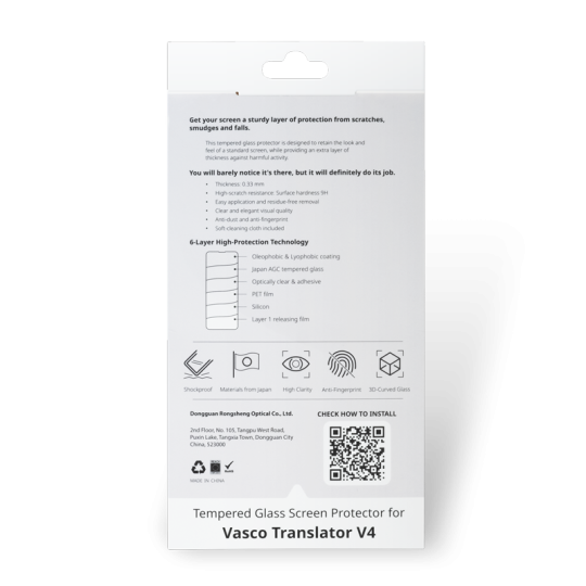 Ochranné sklo pre Vasco Translator V4