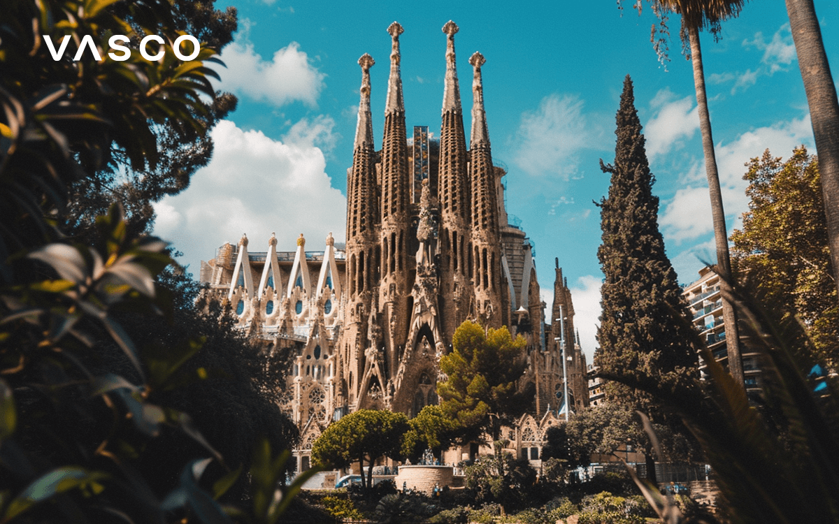 Sagrada Familia v Barcelone.