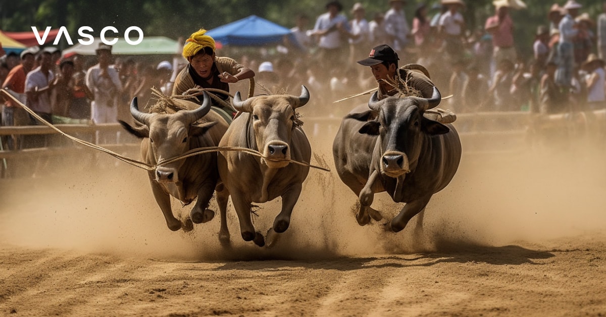 Dostihový Buffalo festival je tradíciou Thajska.